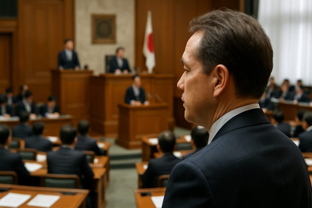 県政とは何かを解説する記事に合わせた県庁庁舎と公文書のイメージ