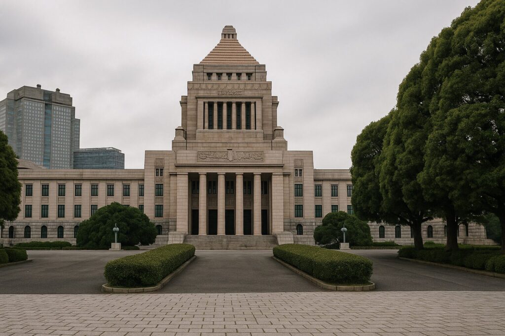 問責決議案可決後の国会停滞や辞任圧力をイメージする写真