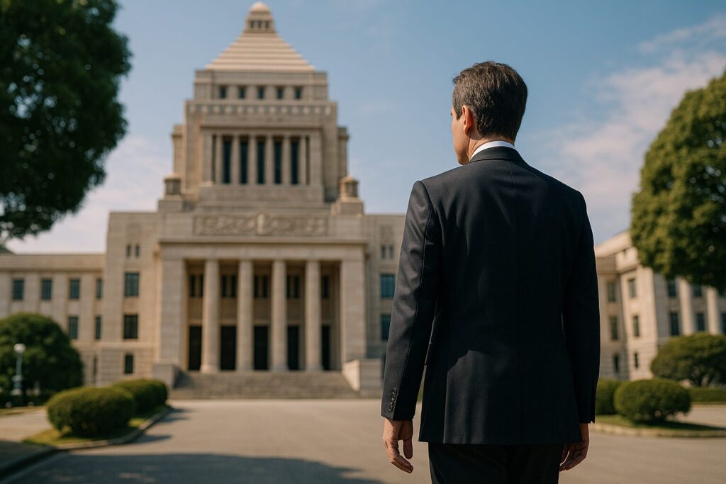 日本の国会と立法府の仕組みを表すイメージ