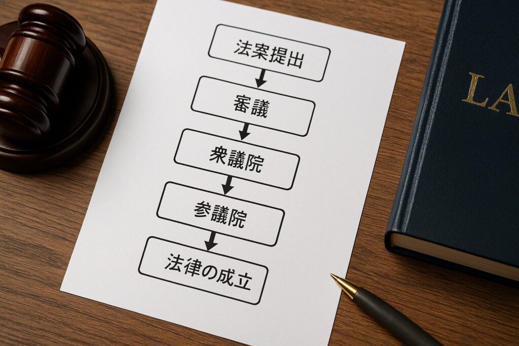 委員会審査から本会議可決・両院の議決までの手順を図解で理解する