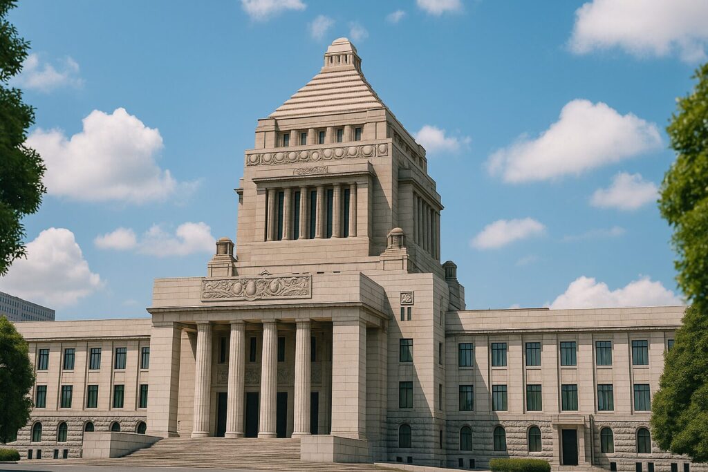 衆参両院の投票プロセスと決選投票の関係を表すイメージ