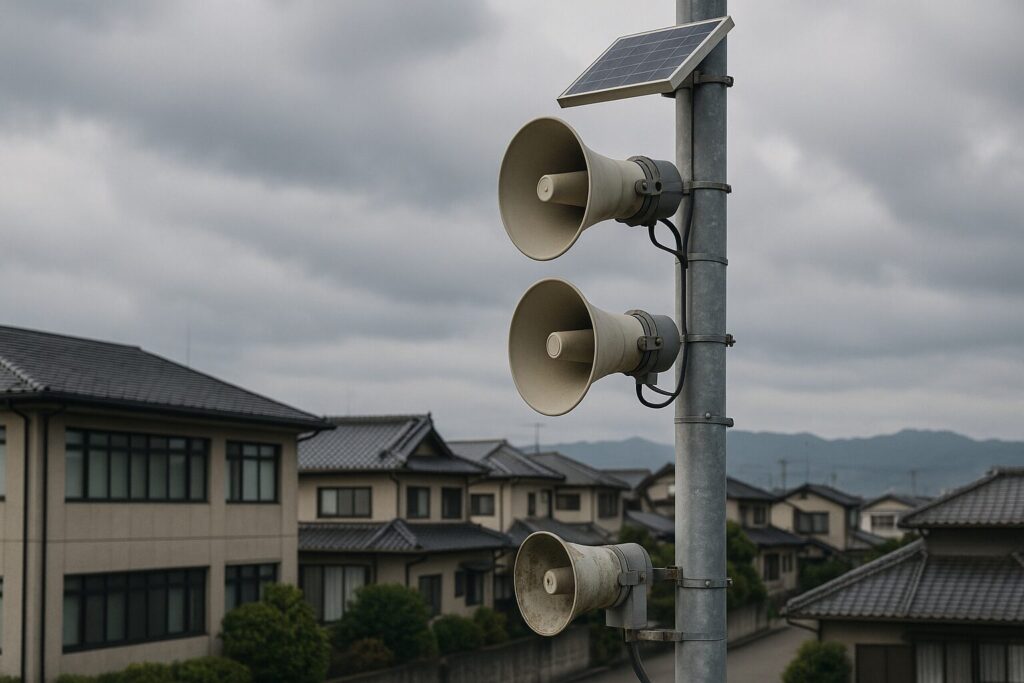 防災無線のデジタル化に取り組む自治体の現場イメージ