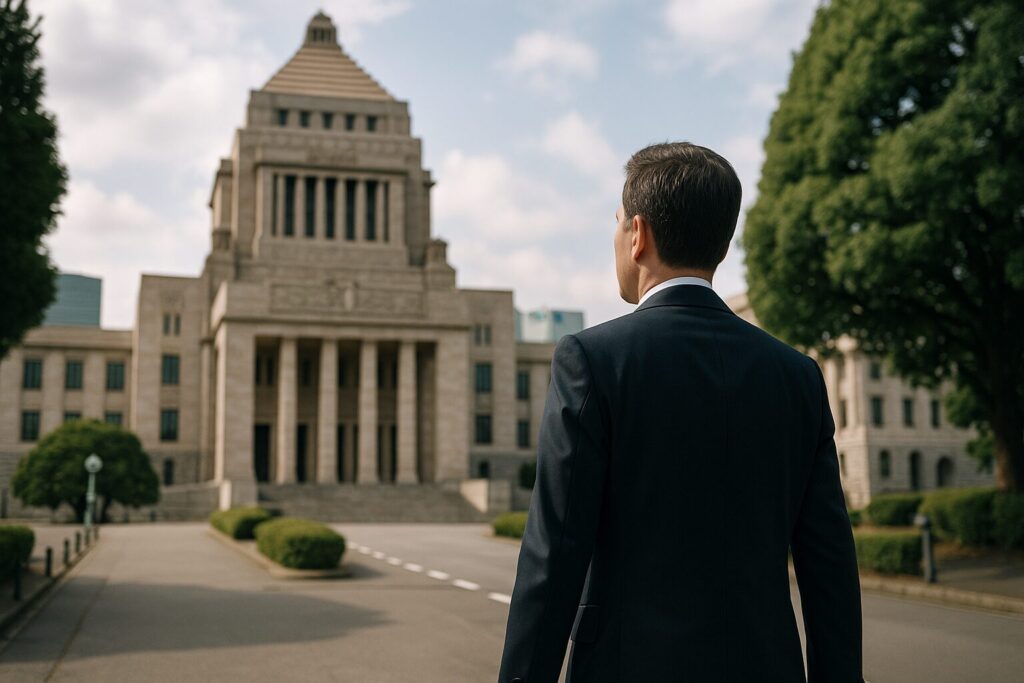 侵害留保説の法律的背景と憲法との関係を示すイメージ