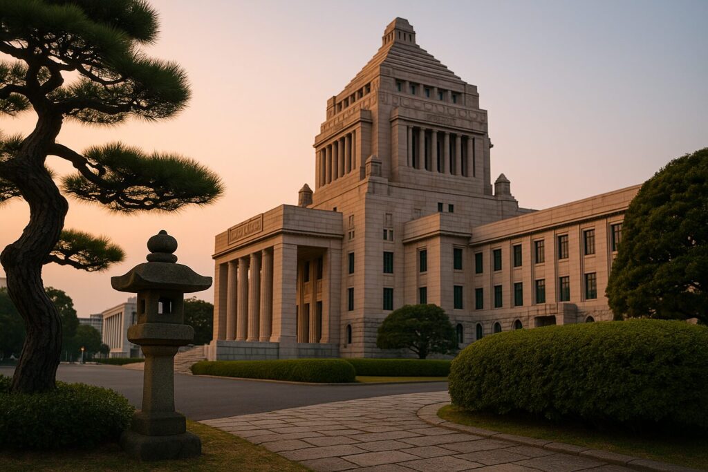 内閣不信任決議可決後の解散や総辞職をイメージする写真
