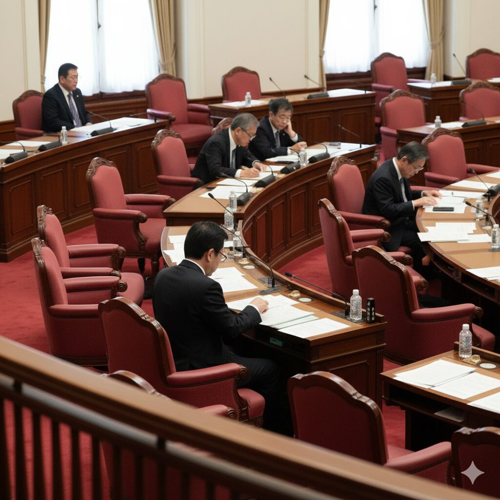 衆議院座席表2024の全体像と前方・後方ブロックの位置関係