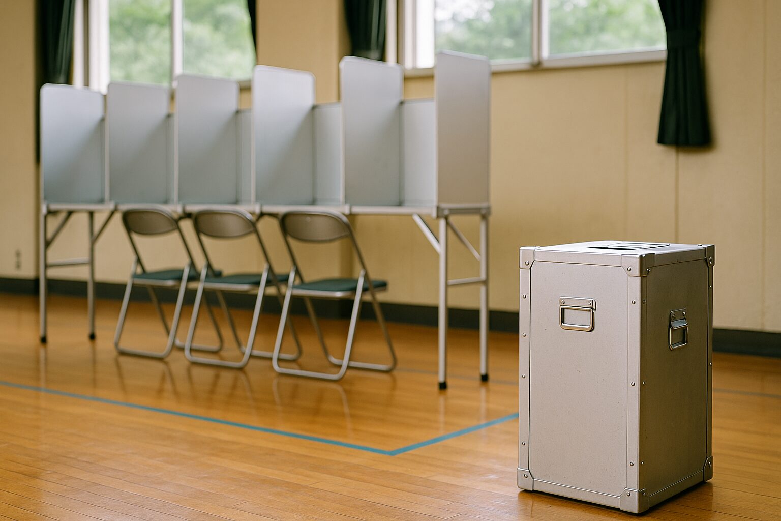 選挙無所属とはを示す投票ブース