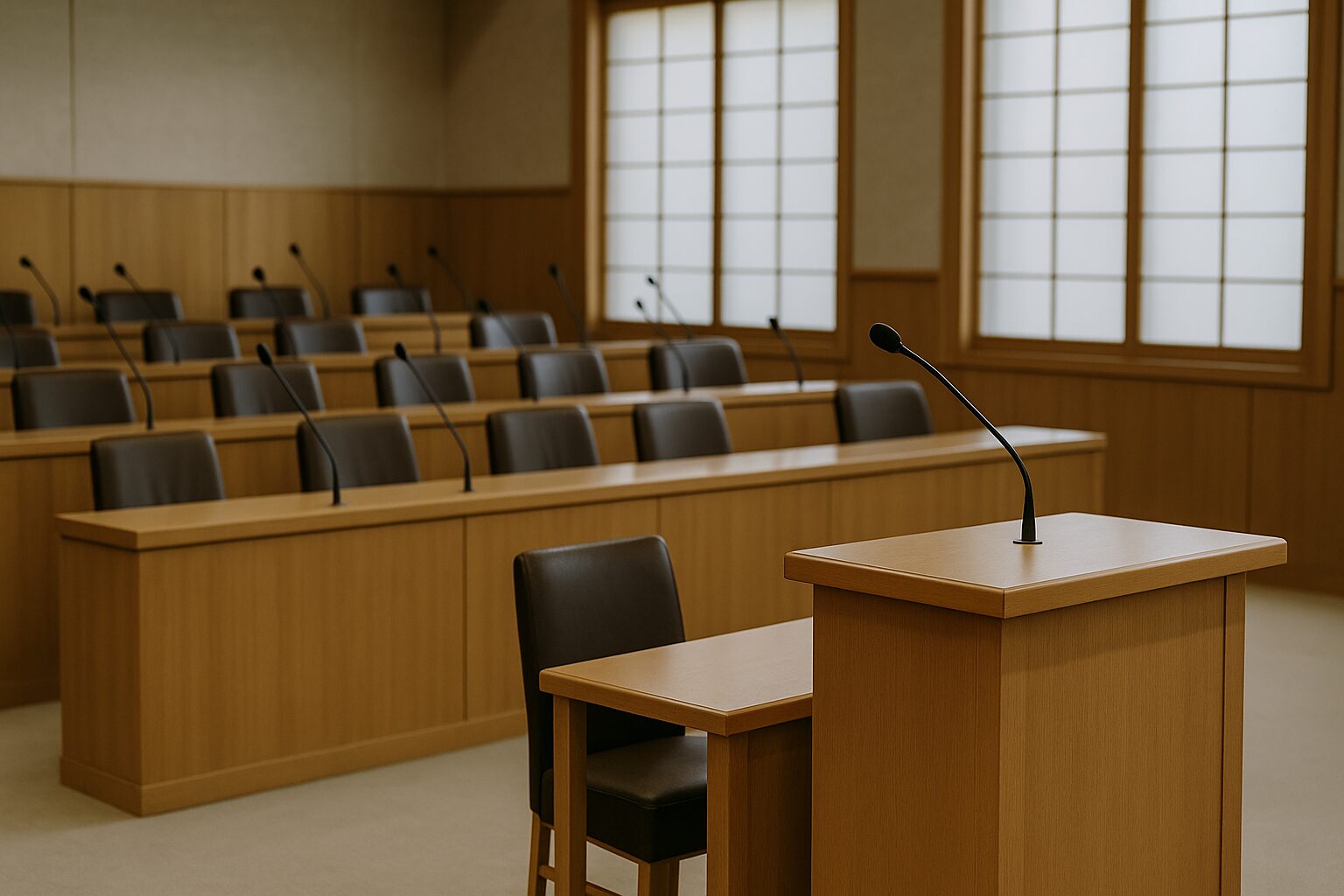 地方議員無所属なぜを象徴する議場