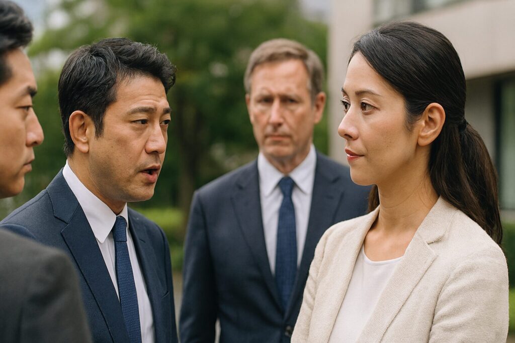 会派入りとはを表す日本の議場