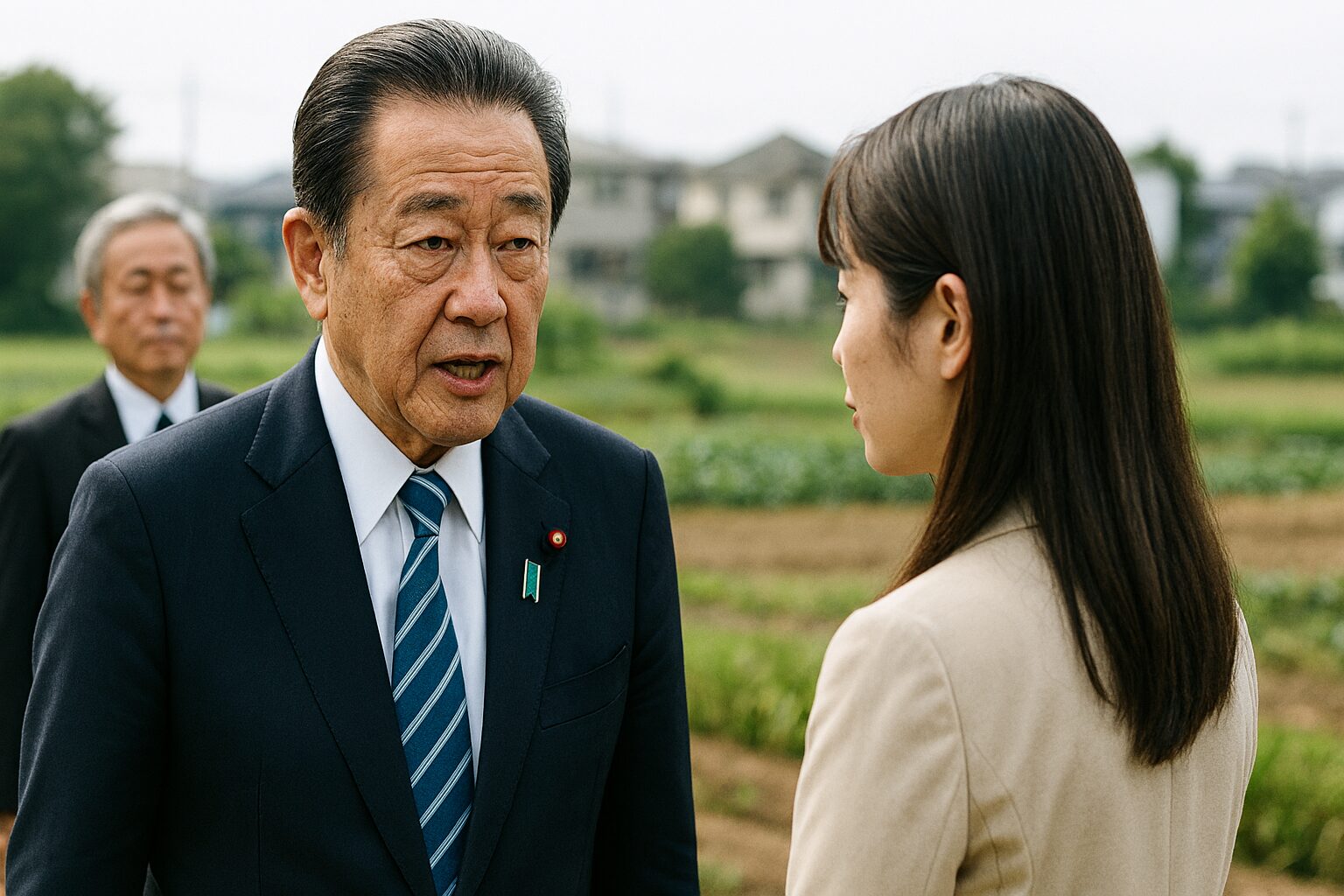 自民党農林部会長が農村視察