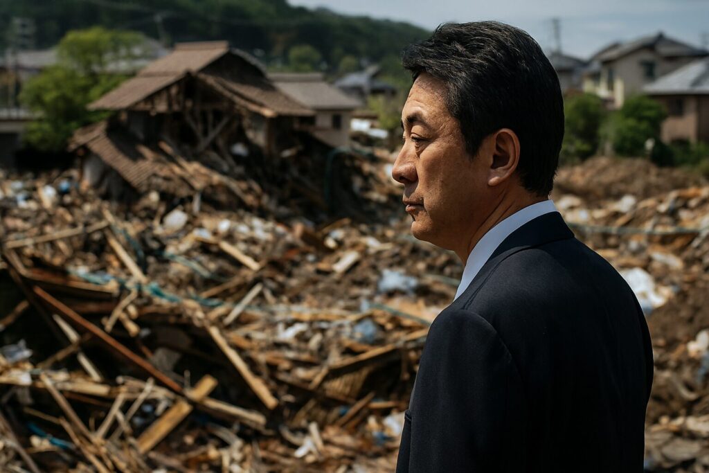 激甚災害の意味と国の支援制度を示すイメージ