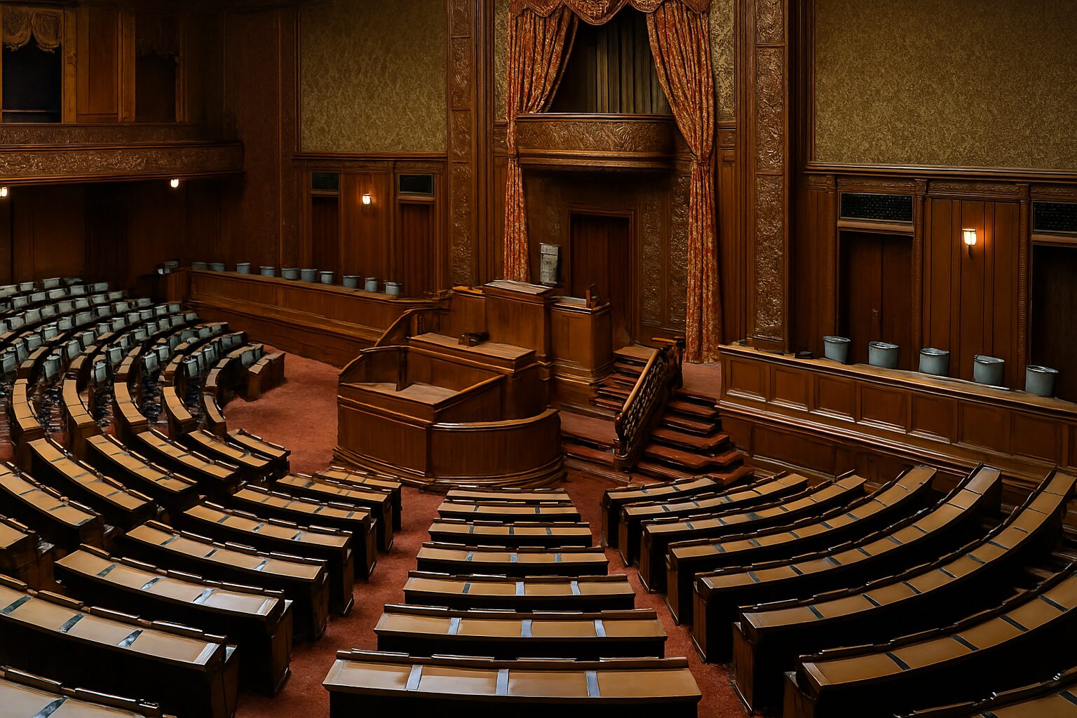 衆議院本会議場の雰囲気