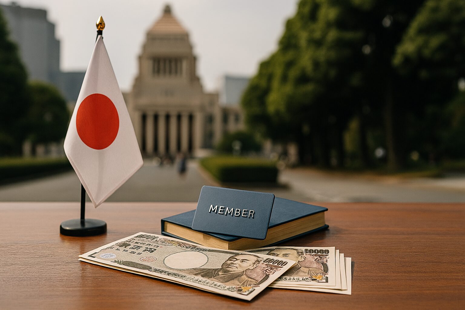党員メリットを象徴する議会庁舎
