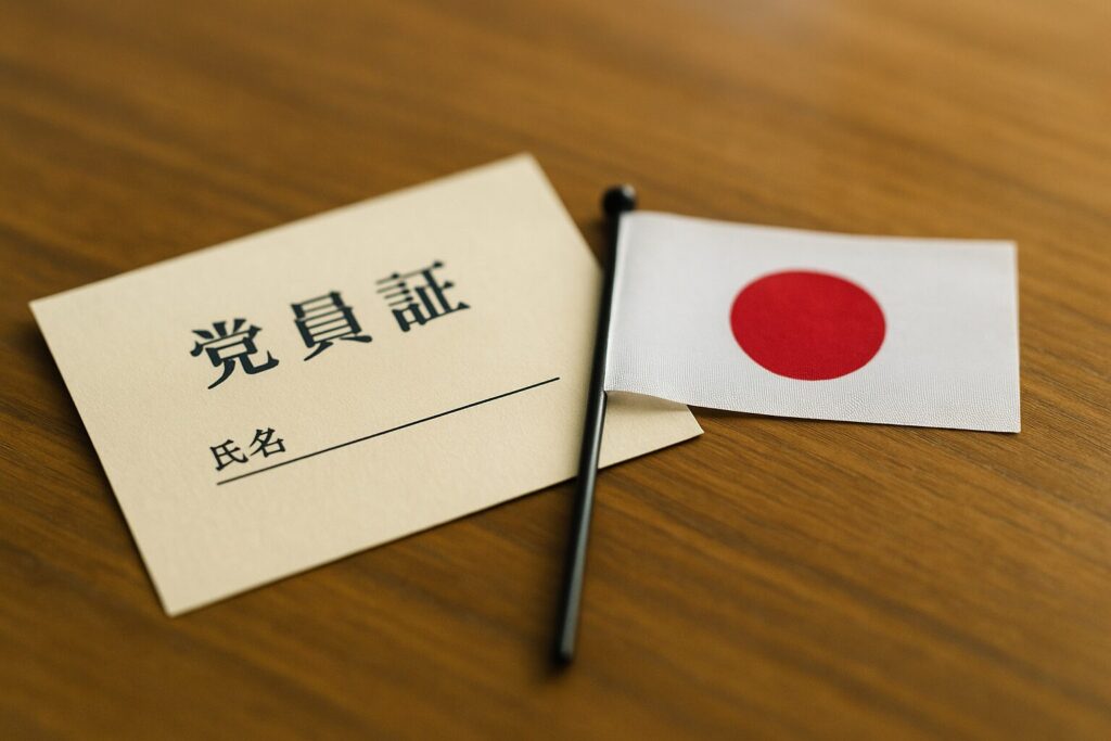 党員の活動内容と関わり方をイメージした、日本人男性が国会議事堂を見つめる後ろ姿の情景