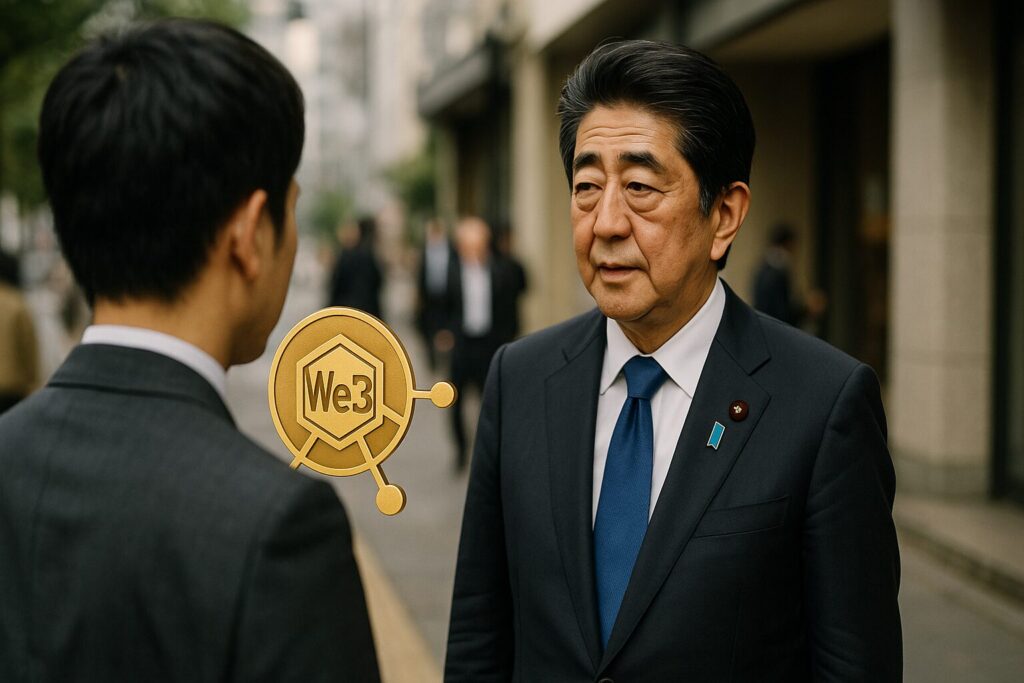 自民党の政治家がweb3政策を議論する場面