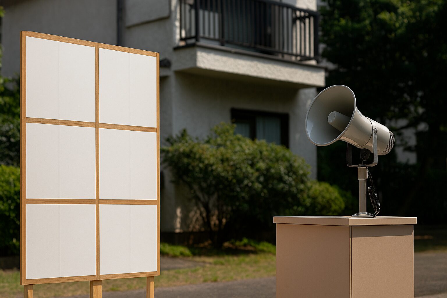 選挙告示とはを見つめる掲示板
