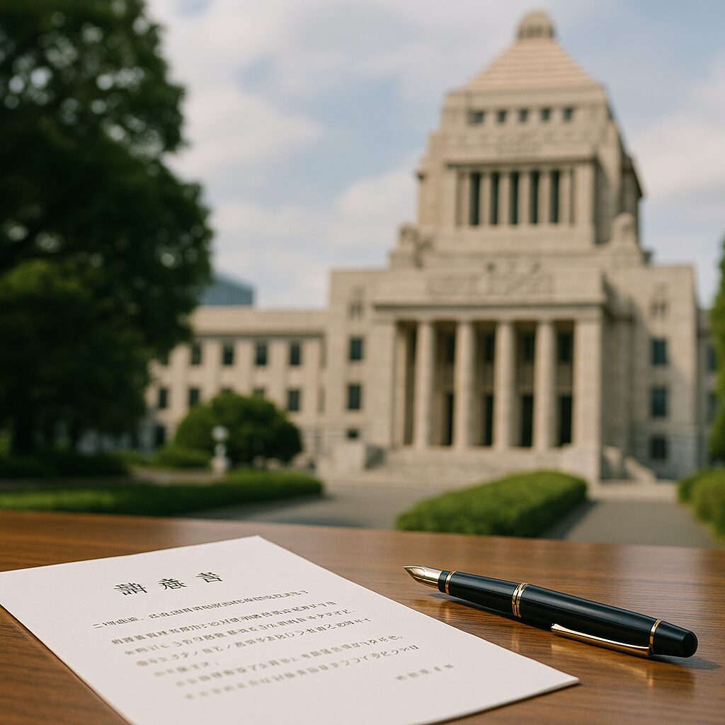 質問主意書 参議院のイメージ図