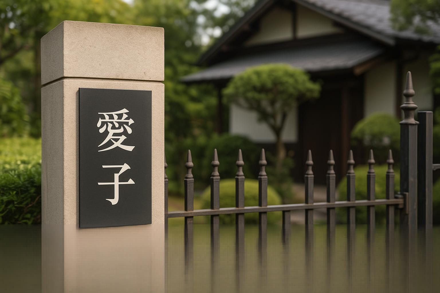 愛子と書かれている標識