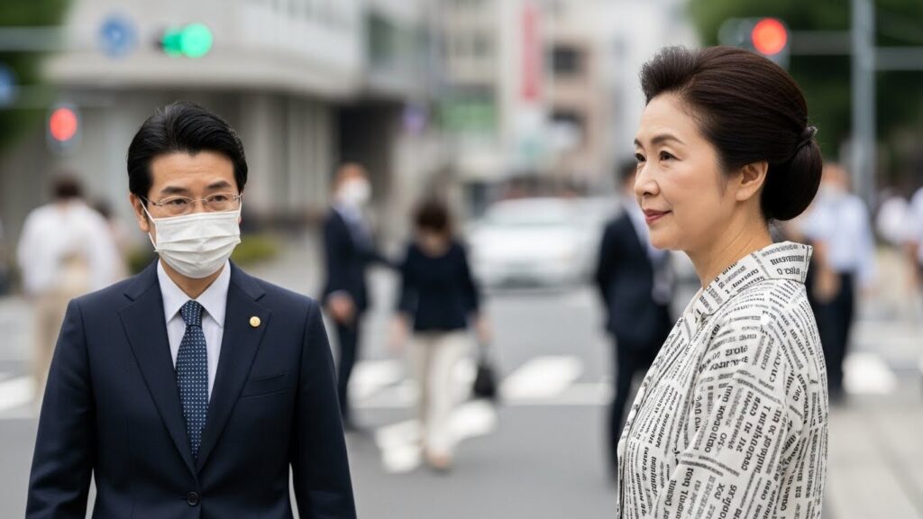 皇室離婚で変化点を説明する日本人女性