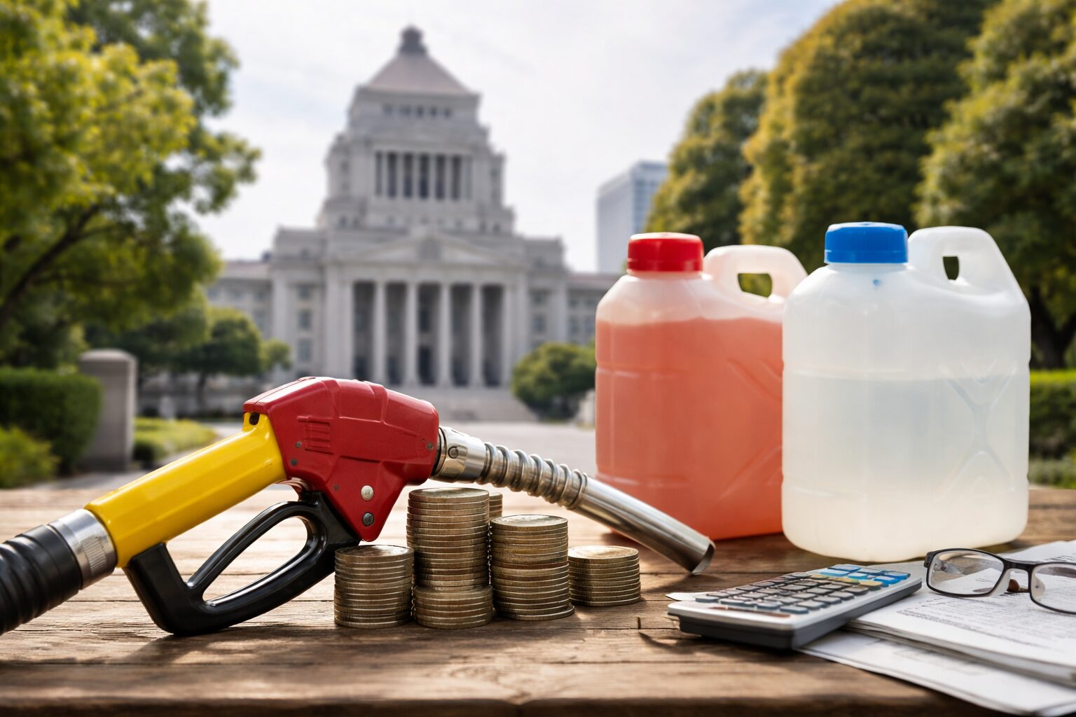 ガソリン税トリガー条項凍結解除の仕組み図