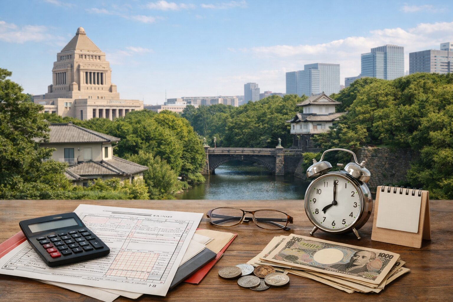 定額減税の適用時期を示す図