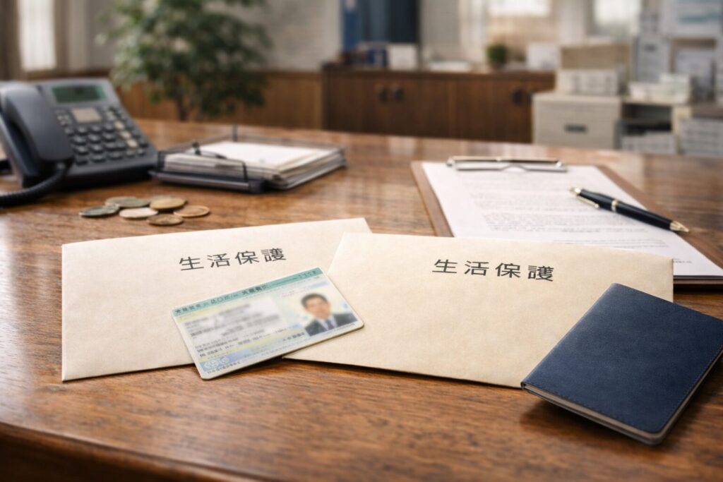 外国籍生活保護の制度差を示す資料