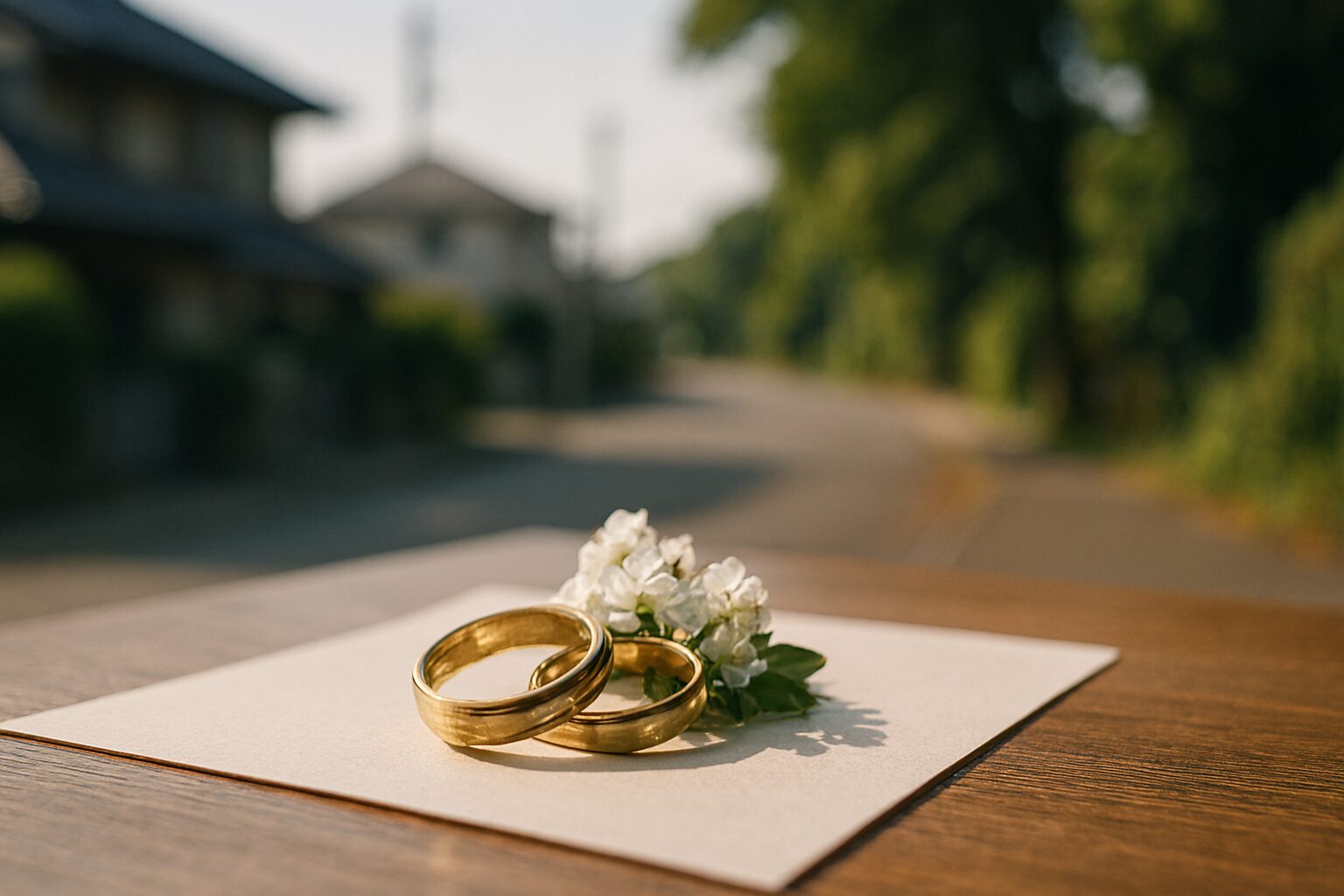 夫婦同姓の利点を示す場面