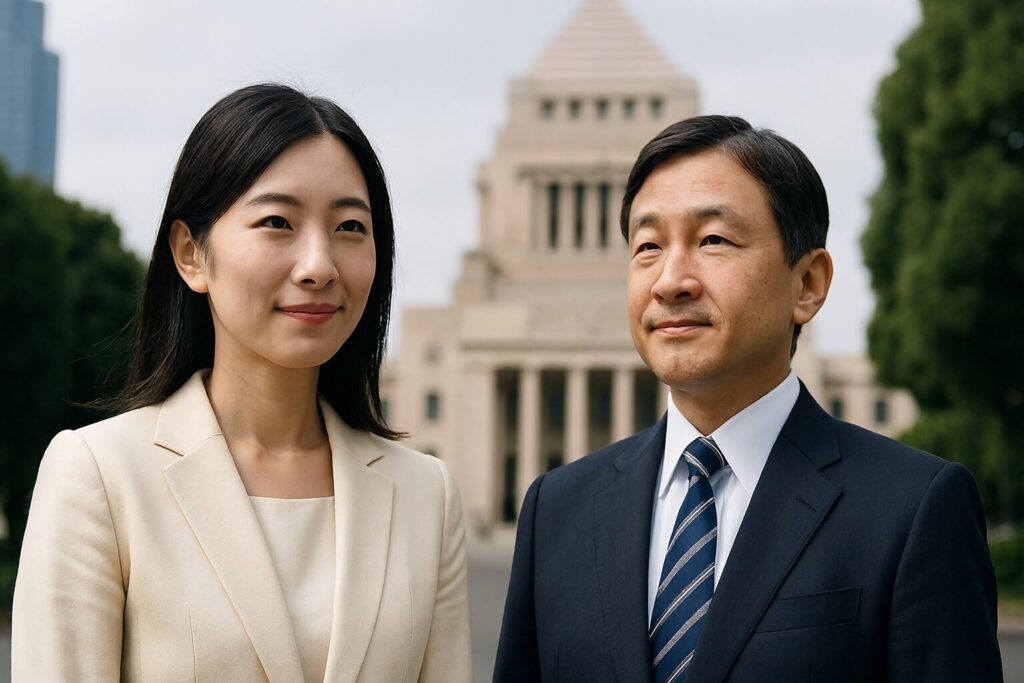 夫婦同姓の利点を語る日本人男性