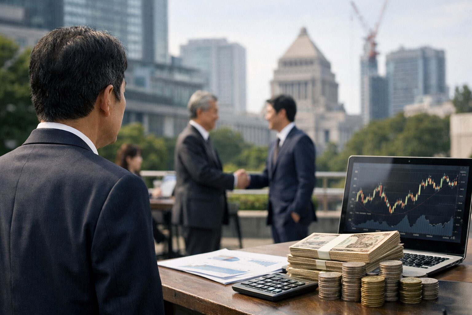 川口クルド人問題に関わる日本人男性の様子