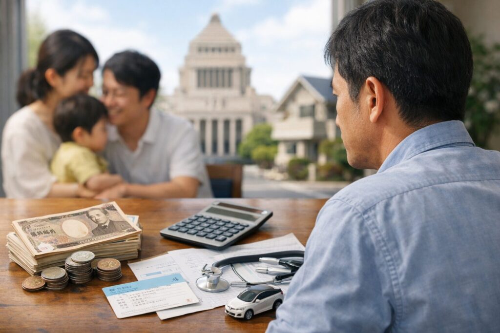 日本人男性が年収に対する社会保険料を確認