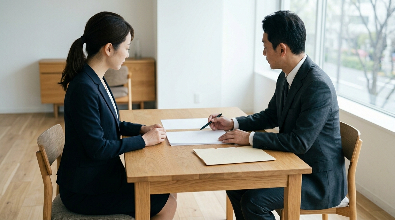 敬宮と秋篠宮の違いとはをテーマに、男性が資料や法制度の文書を確認しながら理解を深めている様子を表すイメージ画像