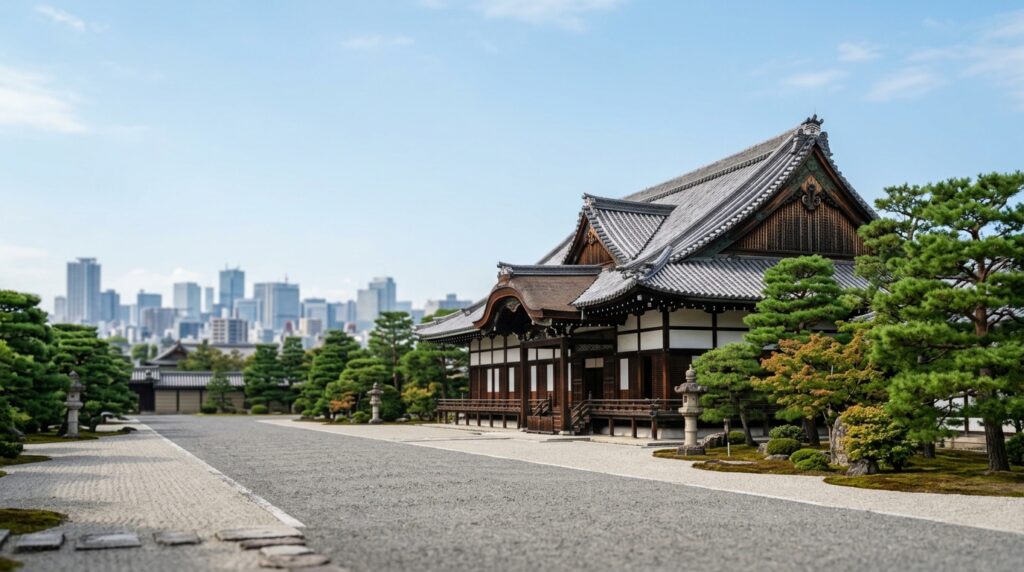 旧宮家の養子案と皇族数確保を巡る制度議論を象徴する風景のイメージ画像